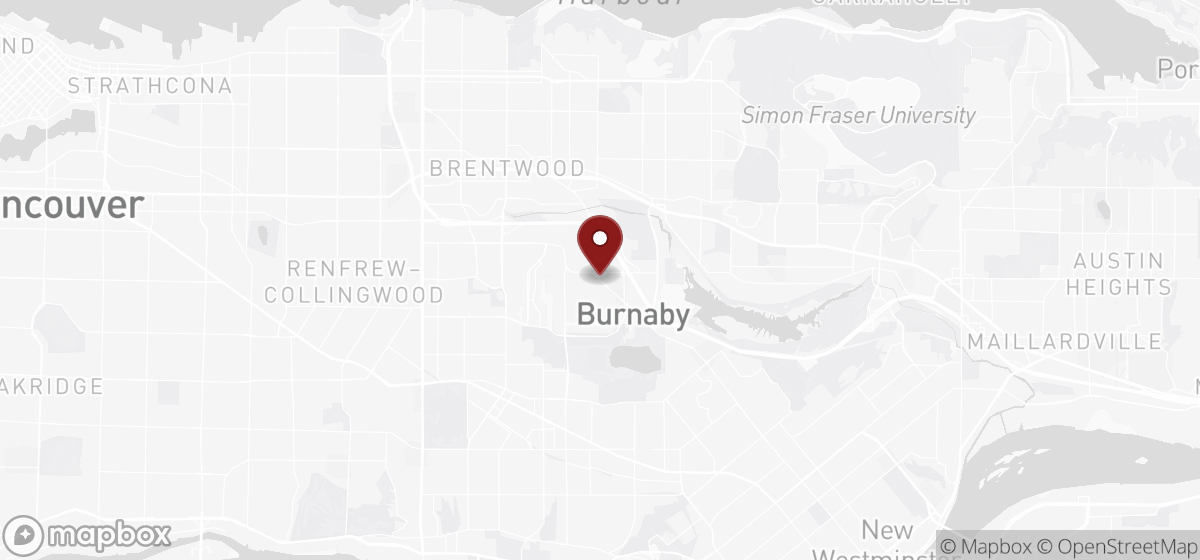 Map preview for junk removal in Burnaby