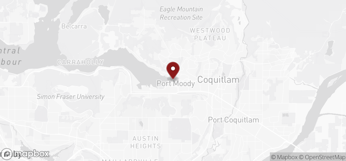 Map preview for junk removal in Port Moody
