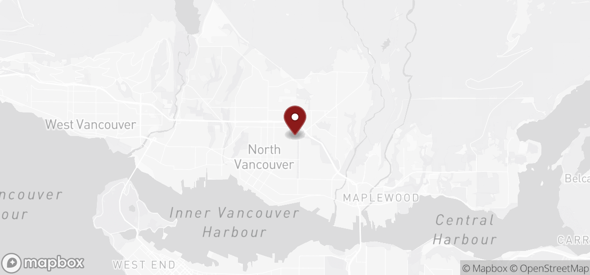 Map preview for junk removal in West Vancouver